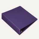 Amazon Basics 3 Ring Binder, 2 inch Round Rings, Holds 375 Sheets, Two Interior Pockets, Assorted Colors, 4-Pack