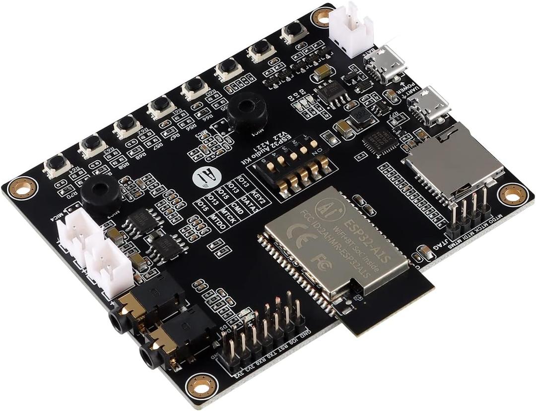 JESSINIE ESP32 Aduio Kit ESP32 WiFi Bluetooth Module ESP32-A1S Module Audio Development Board BLE Low Power Dual-core 64Mb Serial Adapter Port to WiFi Board