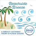 Glad Small Trash Bags 4 Gallon, Febreze Beachside Breeze Garbage Bags, Odor Resistant with Drawstring, 80 Count