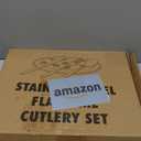 49-Piece Hammered Silverware Set with Organizer, Food-Grade Stainless Steel Flatware for 8, Cutlery Utensil Sets with Steak Knives, Rust-proof, Mirror Polished, Dishwasher Safe, Round Hammered