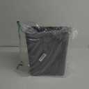 4.5 Gallon Plastic Swing-Top Trash Can, Garbage Can with Swing Lid, Gray