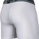 CHAMPRO Compression Boxer Shorts with Athletic Cup (Medium, White)