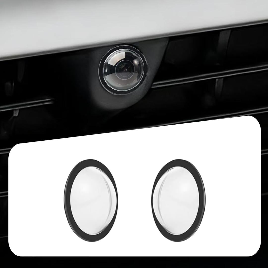 2 PCS Lens Guard Protective Cover Kit for Tesla Models PC Anti-Scratch Lens Protector Compatible with Model Y Juniper 2025, Model 3 2025, Cybertruck 2025 & Model S 2025 Easy Installation