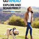 Emperor Pets Black Reflective Dog Harness for Large Dogs - No Pull Dog Harness with 2 Leash Clips, Premium Oxford Soft Padded Large Dog Harness, No Choke Design, Dog Harness for Large Dogs (L, Black)