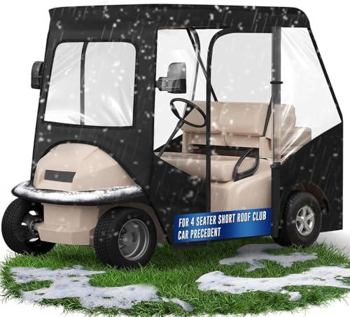 Cholila Cover Golf Cart Enclosure - 2 Passenger Driving Enclosure for EZGO TXT RXV - Golf Cart Rain Cover with Upgrade 600D Oxford and PVC - Equipped with Strong YKK Door Zipper