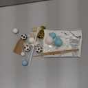 Soccer Cake Topper Soccer Ball Player Cake Decorations for Soccer Sport Birthday Supplies (Blue)