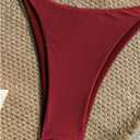 RoseSeek Women's 2 Piece Swimsuit Starfish Decor Padded Boho Bathing Suit Spaghetti Strap Bikini Set (Red, L)