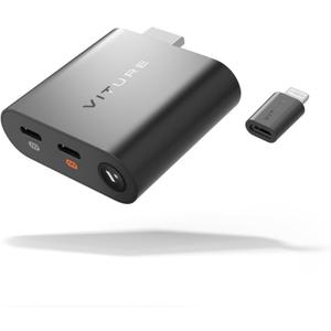 VITURE HDMI XR Adapter for iPhone 14 & Earlier Models, Enabling MultiScreen/Enhanced 3DoF/VR Videos, 2.8 Hours Battery Life, Charge While Playing, Direct Play on PS/Xbx/Gaming Consoles