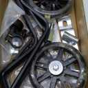 HAWENS Bike Training Wheels Mute Flash Wheels with Adjustable Bicycle Stabilizer Mounted Kit Compatible for 12 14 16 18 20 inch Single Speed Bike (Black)