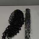 GoGo Curl Curly Crochet Hair for Women Water Wave Crochet Hair Deep Wave Braiding Hair Bohemian Crochet Braids Synthetic Hair Extensions (18 inch, 1B Natural Black)