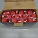 YOROXRG 24 Pack Red Taper Candles, 7-8 Hours Burn Time, Unscented, Smokeless and Dripless, 0.75 x 10 Inch Dinner Candle Set for Christmas, Household, Wedding, Party and Home Décor Candlesticks