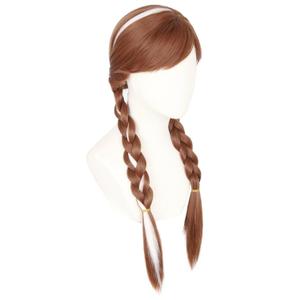 Topcosplay Women or Girls Wig Halloween Costume Cosplay Wigs Brwon Long Braids Wig (Brown)