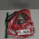 Tuff Pupper Heavy Duty 30 Foot Long Rope Leash for Dogs | Dog Recall Training Lead | High Visibility Strong Climbing Rope Leash | Hand or Waist Worn | Stainless Steel 360 Clips for Tangle Free Use (March Red)