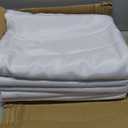 6 Pack Tablecloth 72 x120 inch Polyester Table Cloth for 6-8 Foot Rectangle Tables,Stain and Wrinkle Resistant Washable Fabric Table Covers Polyester White Table Clothes for Wedding,Party,Banquet