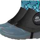 OrrinSports Size 6-10 Trail Gaiters Low Shoes Gators for Hiking Boots, Ankle Hiking Gaiters for Men Women Pink