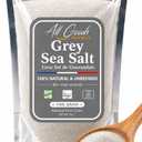 All Goods French Grey Salt Organic 82 Minerals Fine Ground - 7oz, French Gray, Hand-Harvested, Les Guérandais, Unrefined. BB: JAN 2030