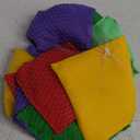 Small Colorful Nylon Bean Bags for Hand Toss Games - Durable Kids & Outdoor Cornhole Bean Bags, Tossing Bags for Classroom, Backyard, and Family Activities (4.7in-10 Pcs)