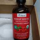 Yoken Rosehip Seed Oil Organic, USDA Certified 100% Pure Rosehip Oils for Skin & Hair, 8 fl oz Cold Pressed Rose Hip Oil for Full Body Care, Moisturizing, Gua Sha, Massage, Carrier Oil