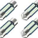 Serundo Auto DE3175 Led Car Bulb 31mm 1.22in Led Festoon Bulb, DE3021 DE3022 DE3023 6428 6430 7065 Led Festoon Bulb, Interior Led Used for Car Map Dome Light,Pack of 4Pcs Ice Blue