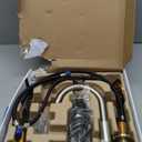 Centerset Bathroom Faucet 2 Handles 4 Inch Commercial Hand Sink Touch Faucets 3 Hole Bathroom Sink Faucet-Gooseneck, Matte Black (Brushed Nickel)