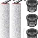 Roller Brush and Hepa Filter For Dreame H14/H14 Pro/H14 Dual Wet and Dry Vacuum Cleaner,H14 Pro Accessories Kit Inclue 3 HEPA Filters Replacement,2 Roller Brush-Easy Clean Detachable Accessories Set