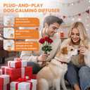 2 x Dog Calming Diffuser, 4 in 1 Puppy Pheromones Calming Diffuser, Relaxing Pheromone Plug in Kit for Dogs Relief Stress Anxiety Fighting Scratching Peeing Accidents, 2 Diffuser 2 Refill(48ml)