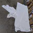 Linen White Blackout Curtains 90 Inches Long Back Tab Rod Pocket - 100% Black Out Boho Curtains for Living Room, Full Light Block Out Drapes Farmhouse Decor 50x90 Inch, 2 Panels