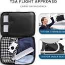 Travel Backpack for Women, 52L Carry On Backpack, Extra Large Expandable Travel Bag, 18.4 Inch TSA Flight Approved Luggage Business Daypack with USB, Teacher Traveling Rucksack, Black
