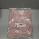 TOUSYEA Sleep Shirts for Women Button Down Shirts Long Sleeve Sleepwear Swimsuit Cover Ups Soft Pajama Tops (Pink, XXL)