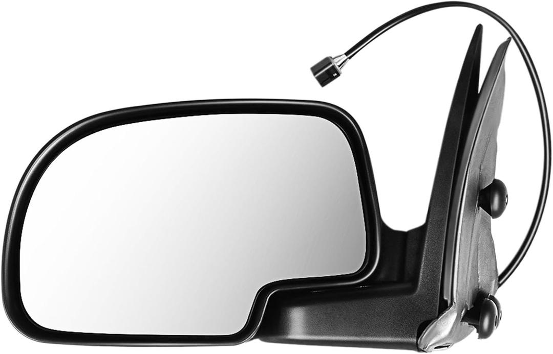 ECCPP Heated Driver Side Mirror for 2000-2002 for Chevy Avalanche Suburban Tahoe for GMC Yukon XL Power Heated Heating Manual Folding Left Driver Side Mirror GM1320249 128-02973L 15179836