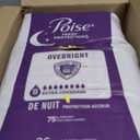 Poise Overnight Incontinence & Postpartum Pads for Bladder Leaks, 8 Drop Extra Coverage, 72 Count (2 Packs of 36) Long