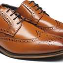 Bruno Marc Men's Lace Up Soft Cap-Toe Formal Dress Shoes, Brown (US 11)