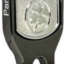 Players Golf Divot Tool - 6 in 1 Multi Purpose Tool - Divot Tool with Ball Marker - Alignment Golf Ball Markers Included - Bottle Opener Pitch Fork Gadget - Permanent Marker Pen