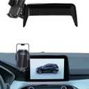PZK Car Phone Holder for Ford Escape 2020 2021 2022 2023 2024 2025 Accessories 8-Inch Screen Fixed Clip Auto Lock Car Phone Mount with Sunglasses Storage Box 360 Rotation Fit for 4-7'' Phones