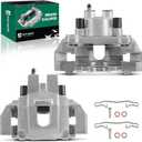 YHTAUTO Rear Side Disc Brake Calipers with Bracket Replacement for Jeep Grand Cherokee WJ Series 1999 2000 2001 2002 2003 2004, L6 4.0L, V8 4.7L, Rear Driver and Passenger Caliper Assembly Set of 2