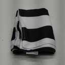 WESTERN HOME WH Pack of 2 Decorative Outdoor Waterproof Striped Throw Pillow Covers Polyester Garden Modern Farmhouse Striped Cushion Cases for Patio Tent Balcony Couch Sofa 18x18 inch Black