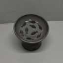 Y YHY Slow Feeder Cat Bowl, Ceramic Cat Slow Feeder Bowl, 6 Inches, Elevated, Anti Vomiting for Dry and Wet Food, Gray