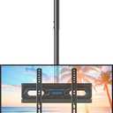 USX STAR Ceiling TV Mount for 26-65 inch TVs, 360° Swivel Full Motion Ceiling Mount TV Bracket, Height Adjustable, Tilt TVs Ceilings Mounts, Supports up to 110 Lbs, Max VESA 400x400mm