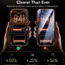 ESR Accessory Glass by Corning 3 Pack 9H+ Glass for iPhone 17 Pro Screen Protector, with AR Anti-Reflective Technology, Military Grade Shatterproof & Durable with UltraFit Tray