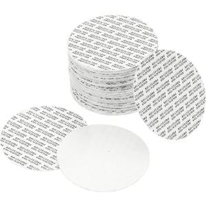 PATIKIL 83mm/3.27" Foam Lid Liner, 100 Pack PS Foam Resistant Tamper Pressure Sensitive Seal for Bottle Cap Liners Seals