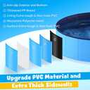 Niubya Portable Dog Pool, Foldable Pet Swimming Pool, Anti-Slip Collapsible Pet Bathtub, Hard Plastic Bath Pool for Pets Dogs and Cats, 80 x 16 Inches