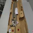 Bay Window Curtain Rods, HOTOZON 1 Inch Heavy Duty Curtain Rods for Bay Windows 36-72 Inch(Center Rod), 20-36 Inch Side Rods for Windows, Antique Silver, Decorative Drapery Rods with End Cap Finials