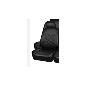 Quilting Leather Seat Covers Full Set,Universal Waterproof Deluxe PU Premium Car Seat Cover with 5mm Composite Sponge Inside,Airbag Compatible,Front and Rear Seat Cover for Sedan SUV Van,Gray