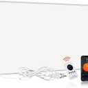 Space Heater for Indoor Use 600W Wall Mounted Smart Infrared Heating Panel Appliance with Thermostat, Overheating Protection, Energy Efficient, 100% Flame Retardant