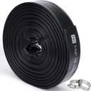 Discharge Hose 1-1/2-Inch by 100-Foot Sump Pump With 2pcs SUS 304 Clamps for Pool Backwash, Draining/Removing Water - Lay Flat 1500
