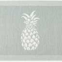 Martha Stewart Aloha Modern Pineapple Anti-Fatigue Air-Infused Kitchen Mat, Mint Green, 19.6"x39"