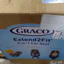 Graco Extend2Fit 3-in-1 Convertible Car Seat, 3 Modes – Rear Facing, Forward Facing Baby Car Seat and Highback Booster Seat, Adjustable Extension Panel for Extra Legroom, Cullen MFD: 02-05-26