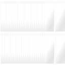 Clear Bookmark Sleeves Penta Angel 50Pcs Plastic Blank Photobooth Frames Vinyl Book Markers Cover Holder with Hole for Students Reading Wedding Valentines Gift Party Favor, 6.69x2.28'' (50)