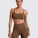 BAYDI Clouduxi Biker Shorts for Women 6" High Waisted Workout Gym Running Shorts Womens Buttery Soft Yoga Pants (Brown, S)