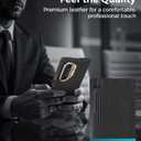 Leather Case for Samsung Galaxy Z Fold 7 with Hinge Protection, [Compatible with MagSafe] with 2 X Privacy Screen Protector Magnetic Cover for Galaxy Z Fold7 2025 [Without Front Frame], Black